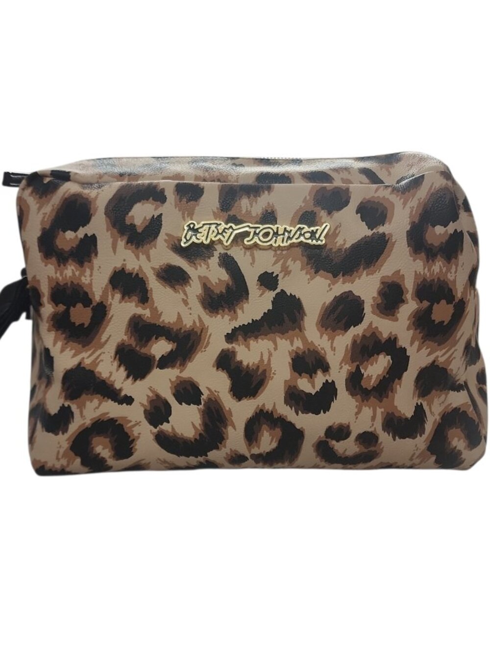 Mob Wife Leopard Print Makeup Bag Travel Cosmetic Organizer Animal Print - Picture 2 of 16